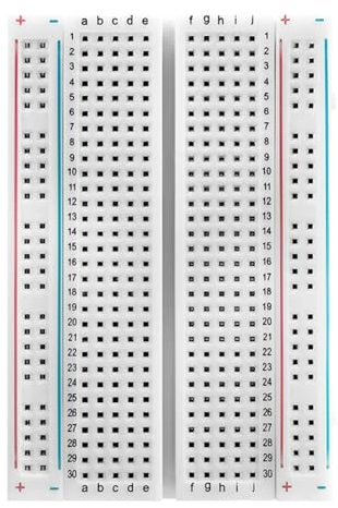CABLEPELADO Placa de Conexiones 400 Contactos sin soldadura, Breadboard, Tabla de prototipos, Tablero sin soldadura, Placa de pruebas, Protoboard, Tabla de conexiones, 400 contactos