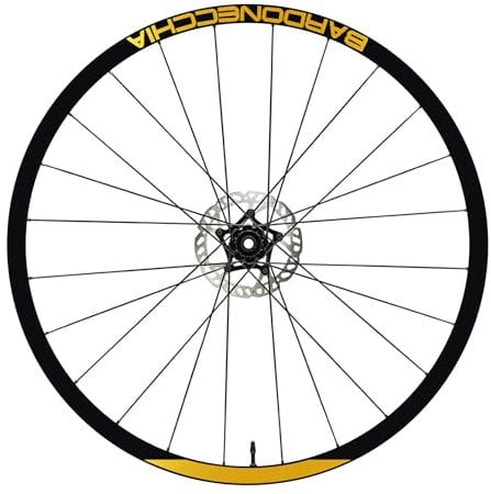 DualColorStampe Aufkleber Felgen 26 Zoll - 27,5 Zoll - 28-29 Zoll Zoll Fahrrad MTB Bike Sticker Felgen MTB Bardonecchia B0150 (27,5 Zoll, Gold 91)