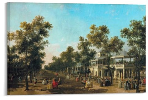 YOOSONG Italienisches Stadtbild, Maler, Canaletto, Opel, Garten, Poster, Bild, Druck, Leinwand, Poster, Dekoration, moderne Wohnkunstwerke, 50 x 75 cm