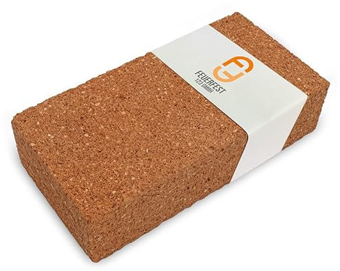 Feuerfest 123 - Isolierstein NF2 [250x123x64 mm] - Für den Bau von Öfen & Kaminen - Feuerleichtstein 1.150 °C hitzebeständig - Sekundärzustellungen von allen Hochtemperaturanlagen