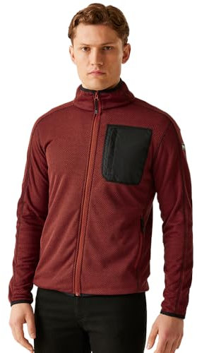 Regatta Kitom Strickfleecejacke I Midlyer für Herren, Größe:M, Farbe:Rot