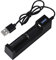18650 caricabatterie a batteria, caricabatterie in rapido carico di batterie USB Caricabatterie ricaricabili Adattatore a batteria al litio con indicatore di alimentazione