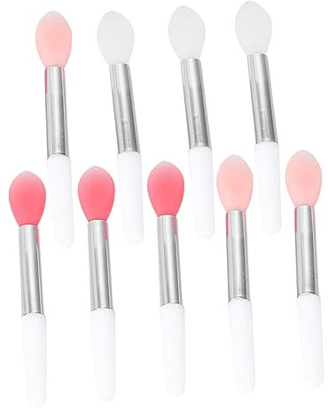 MUSISALY 9pcs Portable Silicone Lip Brush Lip Applicator Lipstick Brush Compact Lightweight for for Friends Loved Skin-friendly Design