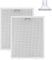 PARTSEE 2x Dunstabzugshaube Filter Metall 305x267mm Fettfilter für AEG Electrolux 405525042-9 4055250429 Elica GRI0009219A KIT0010805 93952919 Whirlpool Bauknecht 480122102168 C00314158 ARI314158