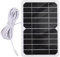 Topyond Chargeur Solaire USB, Panneau Solaire Portable 5 W avec Prise de Courant, Conception étanche pour Charger des téléphones Portables, Mini Ventilateurs, lumières LED, adapté