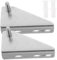 CRILSTYLEO 2Piezas Hinge de Refrigerador Inoxidable para Puerta de Congelador Accesorios de Puerta para Nevera con Espaciado Tapa de Goma para Cocinas y Uso Comercial