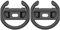 JUCHRZEY 2PCS Racing -Lenkräder for Switch 2 Controller Griffhalter (schwarz)