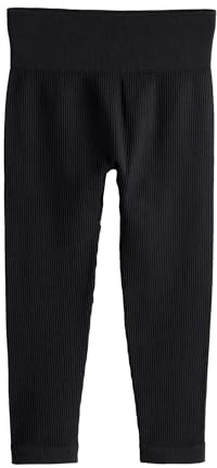 NEXT Mädchen Standard Gerippte Hochbund-Leggings