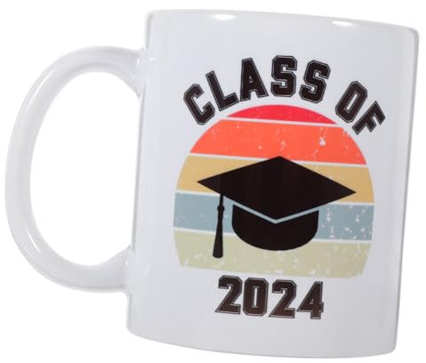 TOPPERFUN Taza de Cerámica Graduación Jarra de Leche y Café Celebraciones Uso Casa y Oficina Capacidad