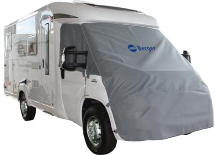 Berger Bugschutzplane für FIAT Ducato Wohnmobil (06/2006–07/2014) – Windschutzscheibe Sonnenschutz & Wohnwagenplane – robuster Kälte-, Schmutz- & UV-Schutz, inkl. Befestigung & Tasche