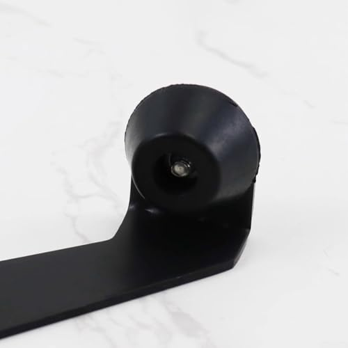 90-Grad-Türstopper mit Gummipolsterung, 304 Edelstahl, 2 mm Dicke, kompatibel mit linker und rechter Öffnung, Wandschutz, Sicherheitsbegrenzung