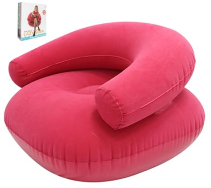 Wisylizv Couch Camping | Flocked Folding Seat | Aufblasbare Couch | für Wohnzimmer Schlafzimmer Outdoor Beach Pool Travel Stadium Movie Night Reading Pool