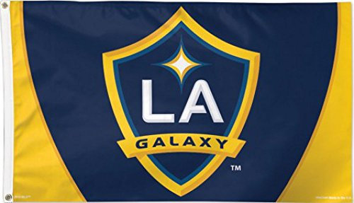 Flaggenfritze Flagge MLS Los Angeles Galaxy - 90 x 150 cm, + gratis Aufkleber