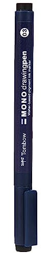 Tombow WS-EFL03 Fineliner MONO drawing pen Strichstärke 03, schwarz