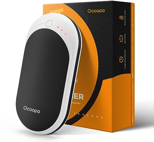 OCOOPA Handwärmer elektrisch, Taschenwärmer wiederaufladbar, 5200 mAh, elektrisch, tragbar, Powerbank, ideal für Outdoor-Sport, Jagd, Golf, Camping, warmes Geschenk für Frauen, Männer, Hotpal