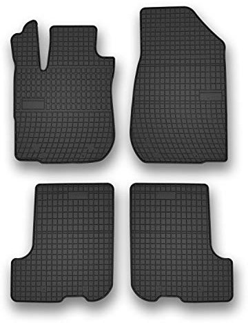 Frogum Gummimatten Auto Fußmatten Gummi Passgenau 4-teiliges Automatten Set Schwarz