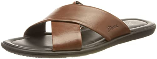 Sioux Herren Minago Hausschuh, Cognac, 44 EU