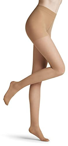 FALKE Damen Strumpfhose Energize 30 DEN W Ti transparent mit Kompression 1 Stück, Hautfarben Cocoon 4059, M