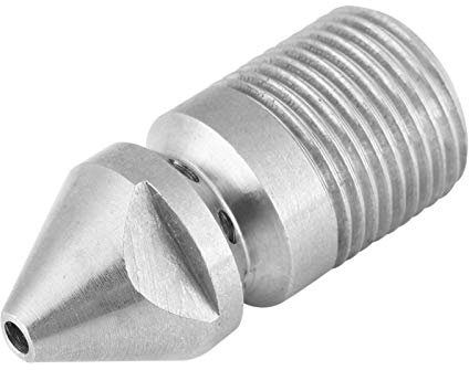 Yosoo Health Gear Jetting Nozzle, 3/8 BSP Pressure Washer Sewer Jetter Nozzle, Stainless Steel Drain Jet Nozzle, Drain Unblocking Nozzle for City Municipal Applications and Commercial Treatments