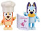 Bluey and Bingo Fancy Restaurant 2 Figure Playset Pack Articulated 2.5 Inch Action Figures Includes Toy Menu and Chef Hat Official Collectable Toy