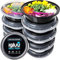 Igluu Meal Prep - Recipientes para comida circulares de Plástico Sin BPA con Tapas Herméticas - Apilables y Reutilizables - Aptos para Microondas, Congelador y Lavavajillas - Set de 30