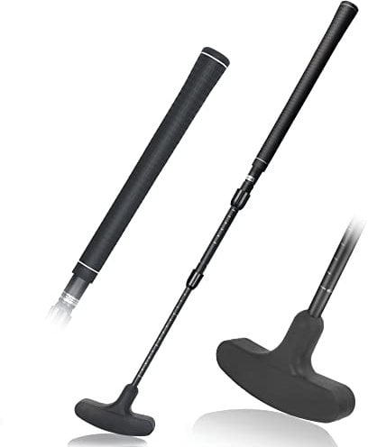 ToVii putters golf Nitrile Rubber Top for Left&Right Handed, Adjustable&Studty Aluminum Alloy Shaft for All Golfers-Junior/Senior/Adult, golf training aids for golf games-Black