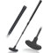 ToVii putters golf Nitrile Rubber Top for Left&Right Handed, Adjustable&Studty Aluminum Alloy Shaft for All Golfers-Junior/Senior/Adult, golf training aids for golf games-Black