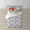 Belum Bettbezug Tom & Jerry | Bettbezug Modell Tom & Jerry Black & Withe | Bettbezug mit Knöpfen | Bettbezug 100% Baumwolle | Bettbezug (Bett 180 cm (260 x 240 cm)
