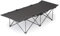 qeedo Quick Jimmy Reise Feldbett faltbar (210 x 81 cm) stabile Camping Liege (bis 150 kg) - Darkgrey