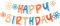 Happy Birthday Banner, Daisy Flower Birthday Sign, Boho Groovy Retro Felt Birthday Girlande, Beige Orange and Blue Hippie Birthday Banner for 1st 2nd 3rd 8th Sweet 16 18th 21st 30th 40th 50th 60th
