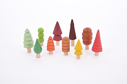 TickiT 73540 Arbres des Bois saisonniers, Taille Unique, Marron, Vert, Rouge, Orange, Jaune