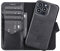 Solo Pelle Lederhülle kompatibel für iPhone 15 Pro in 6.1 Zoll abnehmbare Hülle (2in1) inkl. Kartenfächer für das original Apple iPhone 15 Pro (Vollleder Schwarz)