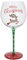 Shudehill Giftware Red Christmas Bling Wine Glass, Tree, Reindeer, Gift and More Xmas Designs to Choose (Reindeer)