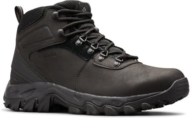 Columbia Newton Ridge Plus 2 Wp, Scarponi da trekking ed escursionismo impermeabili a vita media Uomo, Black/Black, 47 EU