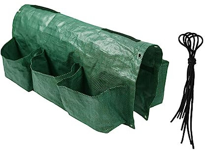 ABOOFAN 1 Jeu Grandir Sac Jardinière De Main Courante Jardinière Suspendue Pots Muraux en Tissu Sac De Plantation De Poche Pots De Fleurs D'intérieur Portemanteau Mural Tomate Plante PP