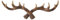 Allayu Crochet Multifonctionnel en Corne de cerf, avec Forte capacité de Charge, Crochet Mural décoratif en Bois, Crochet pour Manteau en résine élégant, Sombre