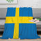 Strunt Flaggege von Schweden Kuscheldecke Flauschige Personalisierte Decke Geschenke, Super Weiche Nationale Flaggege Decke Flanell 40x50inch(100x130cm)