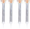 Ice Fountain Candles for Cakes, Cake Sparklers, Cake Toppers, Ideal for Christmas Decoration, Birthday Party, Decorations, and Other Special Occasions (4Pcs Silver Fountain)
