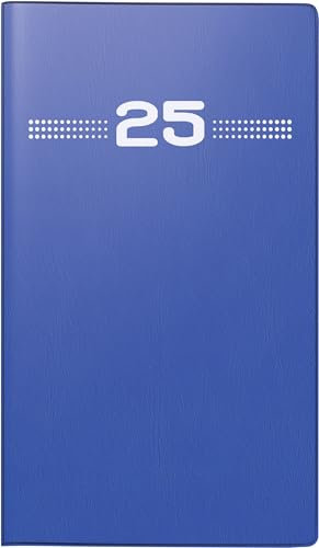 rido/idé Taschenkalender Mod. Miniplaner d 15 2025 | A6, Kunststoff, blau