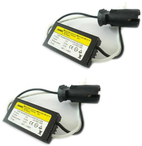 A2ZWORLD 2 Stück Filter Lampenfassung Widerstand T10 W5W 12V LED Warning Canceller Canbus No Fehler, Standlicht mit Kühlkörper