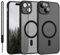 YUANDMI iPhone 14 Hülle Magnetisch, Hanyhülle iPhone 14 mit MagSafe Leicht Dünn Matte Touch Kameraschutz, Kratzfeste Anti-Gelb rutschfest Kratzfest Schutz Stoßfest Hülle für iPhone 14 Matt Schwarz