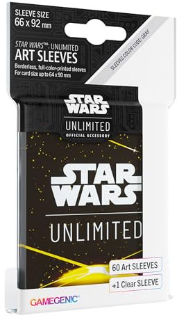 Gamegenic, Star Wars: Unlimited Art Sleeves – Card Back Yellow, Sleeve Color Code: Gray