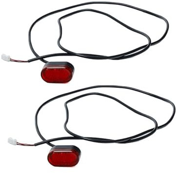 HLAQHL Kotflügel for Elektroroller, vorne/hinten, spritzwassergeschützter Kotflügel, kompatibel mit Xiaomi Mijia M365 PRO M187, Scooter-Zubehör(2PCS lamp)