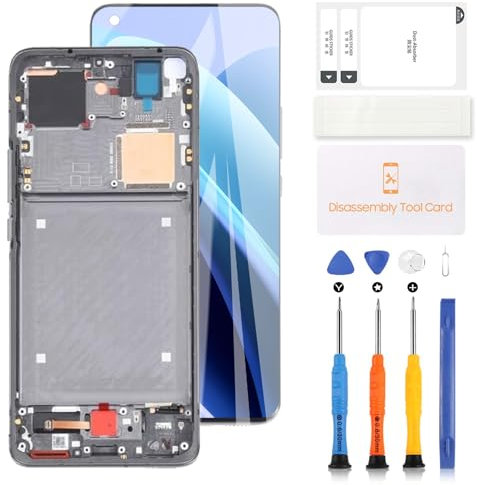Pantalla LCD OLED para Xiaomi Mi Note 10/Mi Note 10 Pro/Mi Note 10 Lite/Mi CC9 Pro, pantalla digitalizadora de repuesto, kit de reparación de pantalla táctil LCD con herramientas (negro con marco)