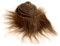 Furry Faux Precut Strips Fellimitat 5 x 180 cm Kunstfell Basteln Meterware Fell Stoff Flauschiges Plüsch Bastelfell für Zwergenbart Weihnachtsmann Haar Wichtel Cosplay DIY Basteldekoration (Hellbraun)