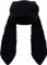 YEKEYI Lustige Mütze mit langen Ohren, Strickmütze, niedlicher Hase, Wintermütze, warm, gestrickt, Kaninchen, Häkelmütze, Schwarz , Einheitsgröße