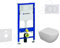 Geberit Duofix - Set Vorwandelement, WC Oudee und Softclose-Sitz, Betätigungsplatte Delta01, alpinweiß SANI11CA3102