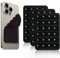 3Pcs Silicone Suction Cup Phones Holder Double Sided 24 Suction Holder Back of Phone Multifunctional Sticky, Anti-Slip for Mirror Glass Car Selfies Videos Compatibility for Most Smartphones (Black)