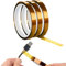 Cutiolly Nastro Alte Temperature,3pcs Nastro Kapton,Kapton Tape,Nastro Adesivo Alte Temperature,Nastro Adesivo Poliimmide Resistente Alle Alte Temperature,per Mascheratura,Saldatura,Elettrico