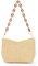 HomKuch Bolso de paja de verano para mujeres bolso tejido de moda de verano con cadena y bolso de hombro único
